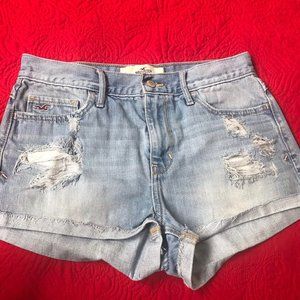 Hollister Denim light blue low rise short